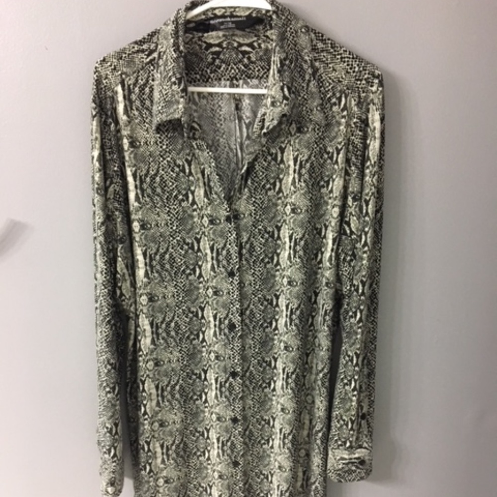 Norma Kamali Snake Print Dress